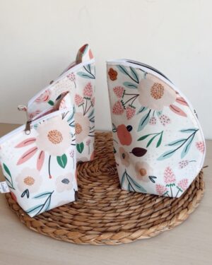 Set matero de tela 3 piezas (Porta-mate+yerbera+azucarera)